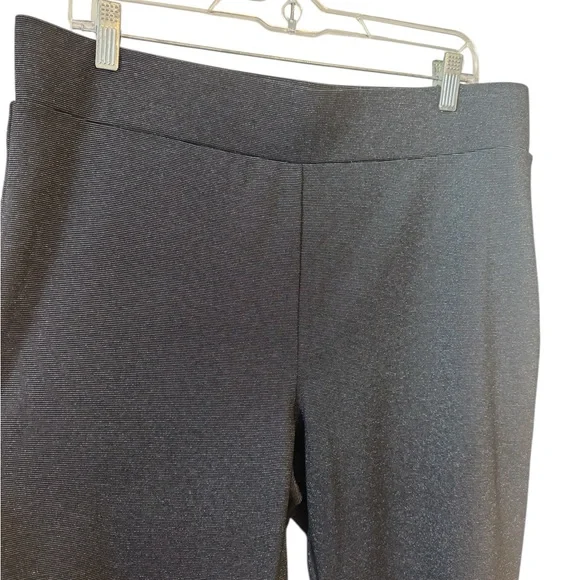 ANN TAYLOR LOFT  Black pants w/SUBTLE SPARKLE    XXL/PETITE     #A - Picture 2 of 6